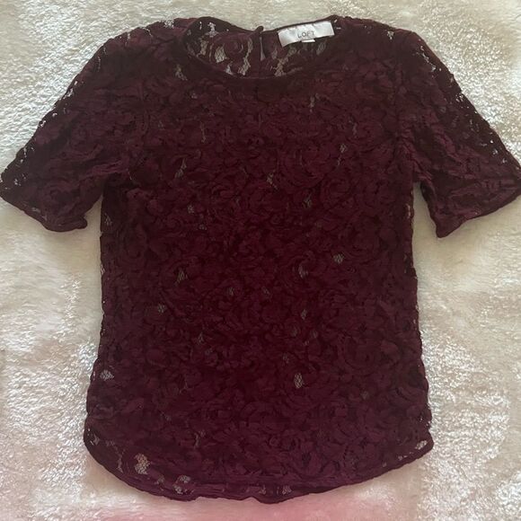 Loft Wine Color Top - Picture 1 of 3